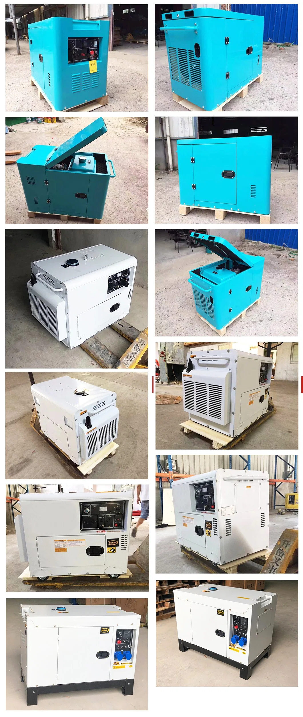 China 220V 50Hz 60Hz 3 Phase 12.5kVA 13kVA Silent/Soundproof Diesel/Gasoline Denyo Electric Generator Set/Generating/Generation Sound Proof Price