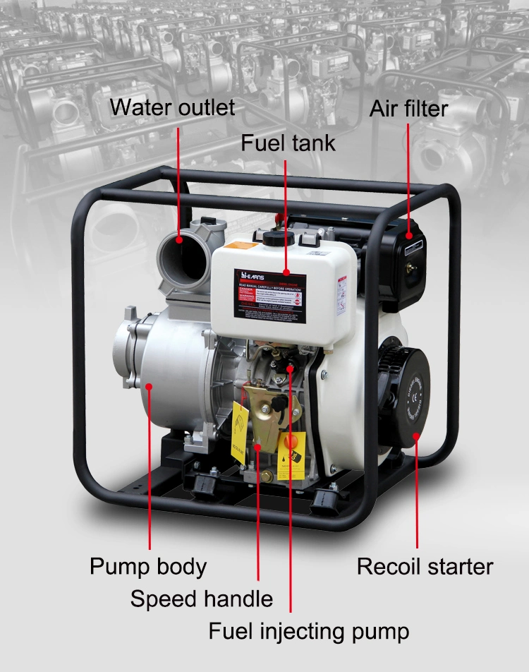 3 Inch Diesel Water Pump with Electrical Start (DP30E)